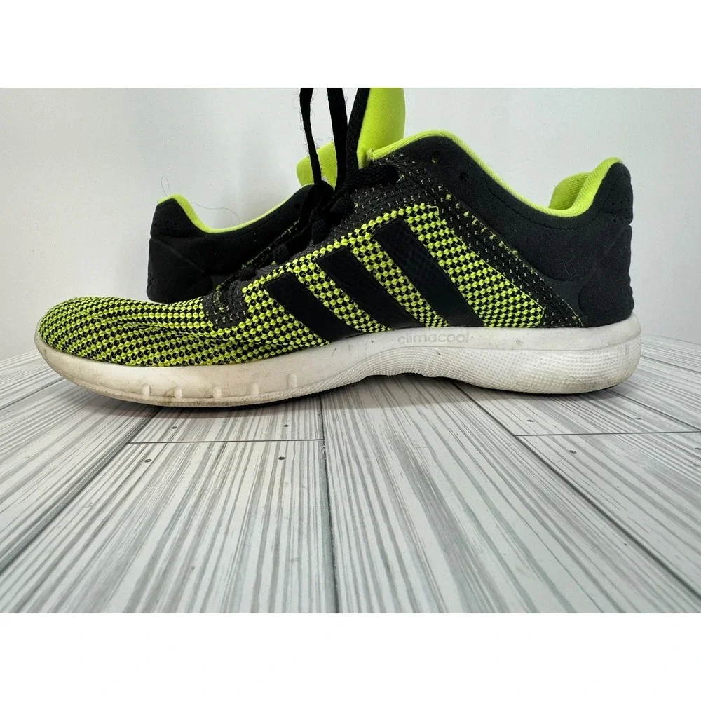 Adidas Men's Running Gym Mesh Shoes Sneakers Athletic Black Green & Black Size 9